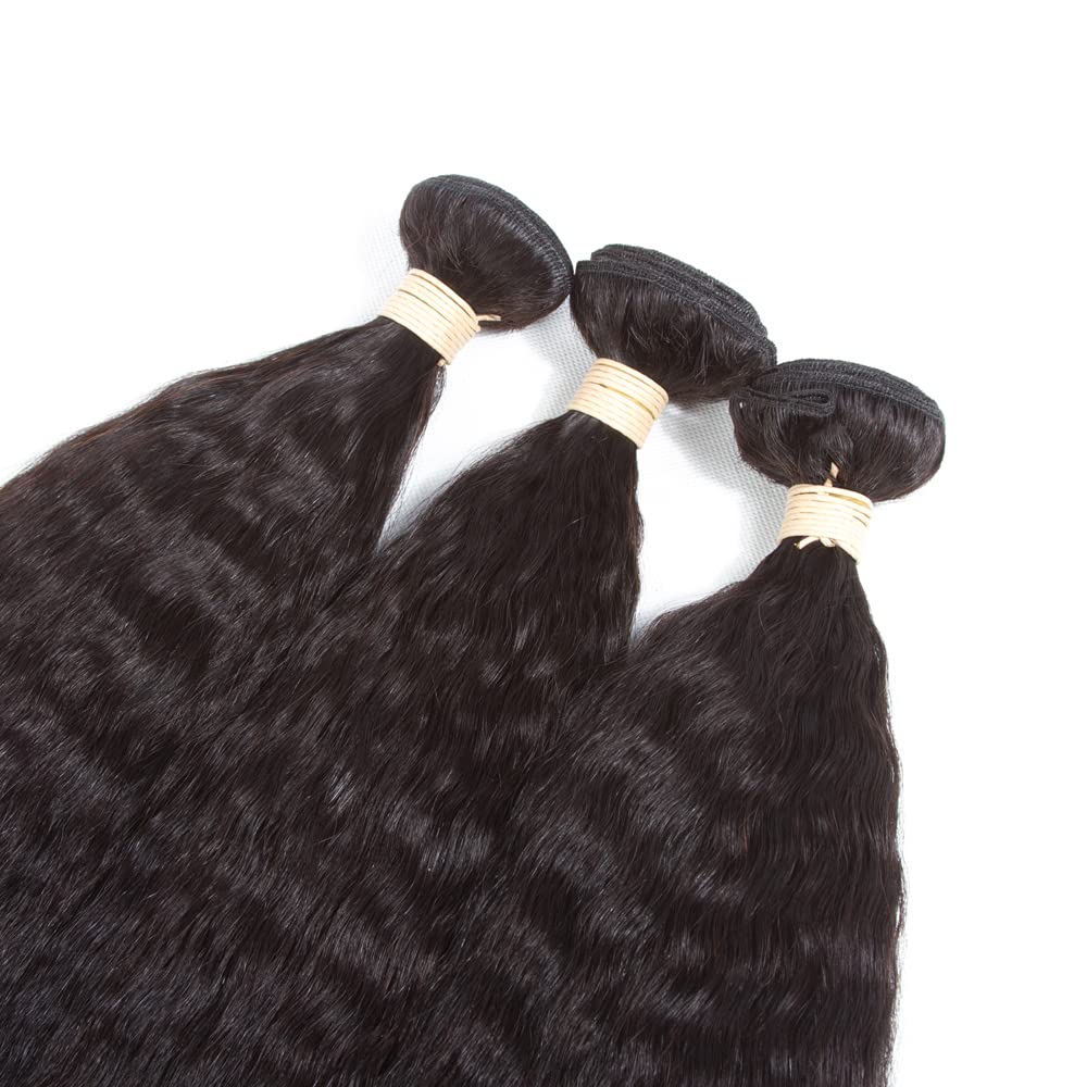 Kerriana Kinky Straight Bundles 3pcs set packaging and labels
