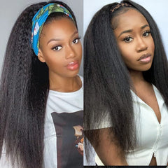 Kerriana close-up of soft-texture kinky straight hair with natural shine.