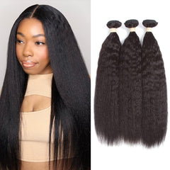 Kerriana Yaki Brazilian hair bundles 14-inch kinky straight for natural blend