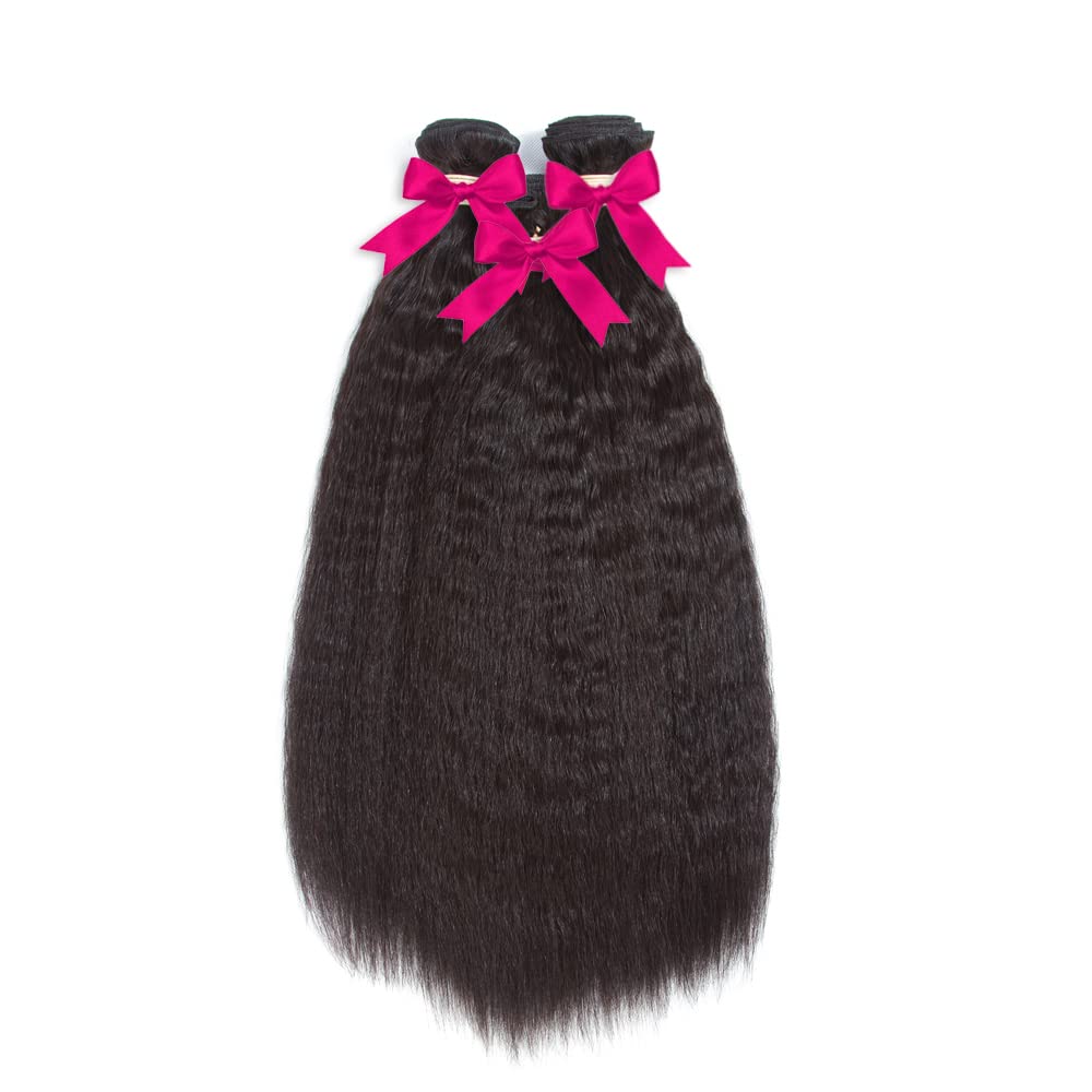 Kerriana Yaki Brazilian hair bundles 18-inch kinky straight for added length