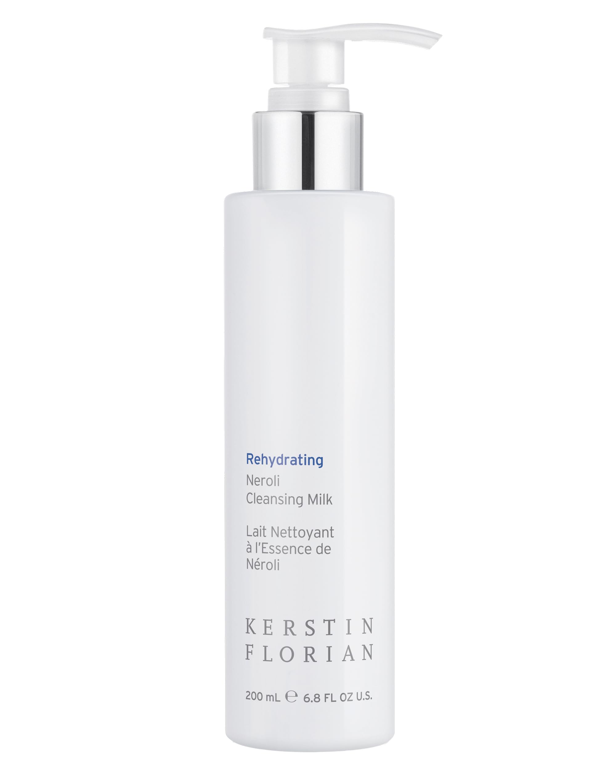 Kerstin Florian Rehydrating Neroli Cleansing Milk bottle for gentle makeup removal and hydration