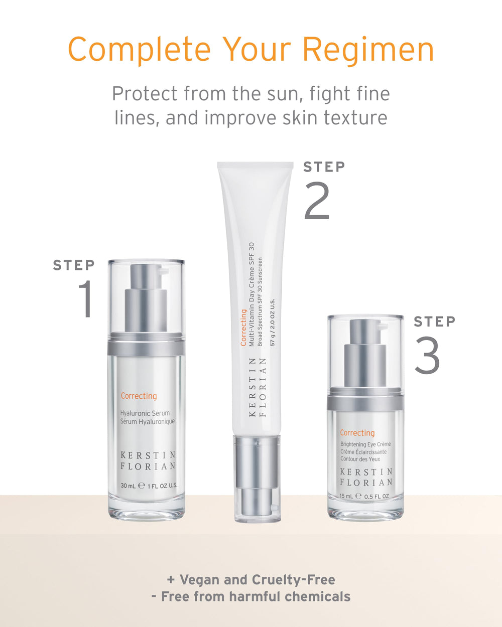 Kerstin Florian Hyaluronic Serum with botanical ingredients for soothing hydration.