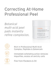 Kerstin Florian Correcting At Home Peel closeup-label shows 20% multi-acid complex