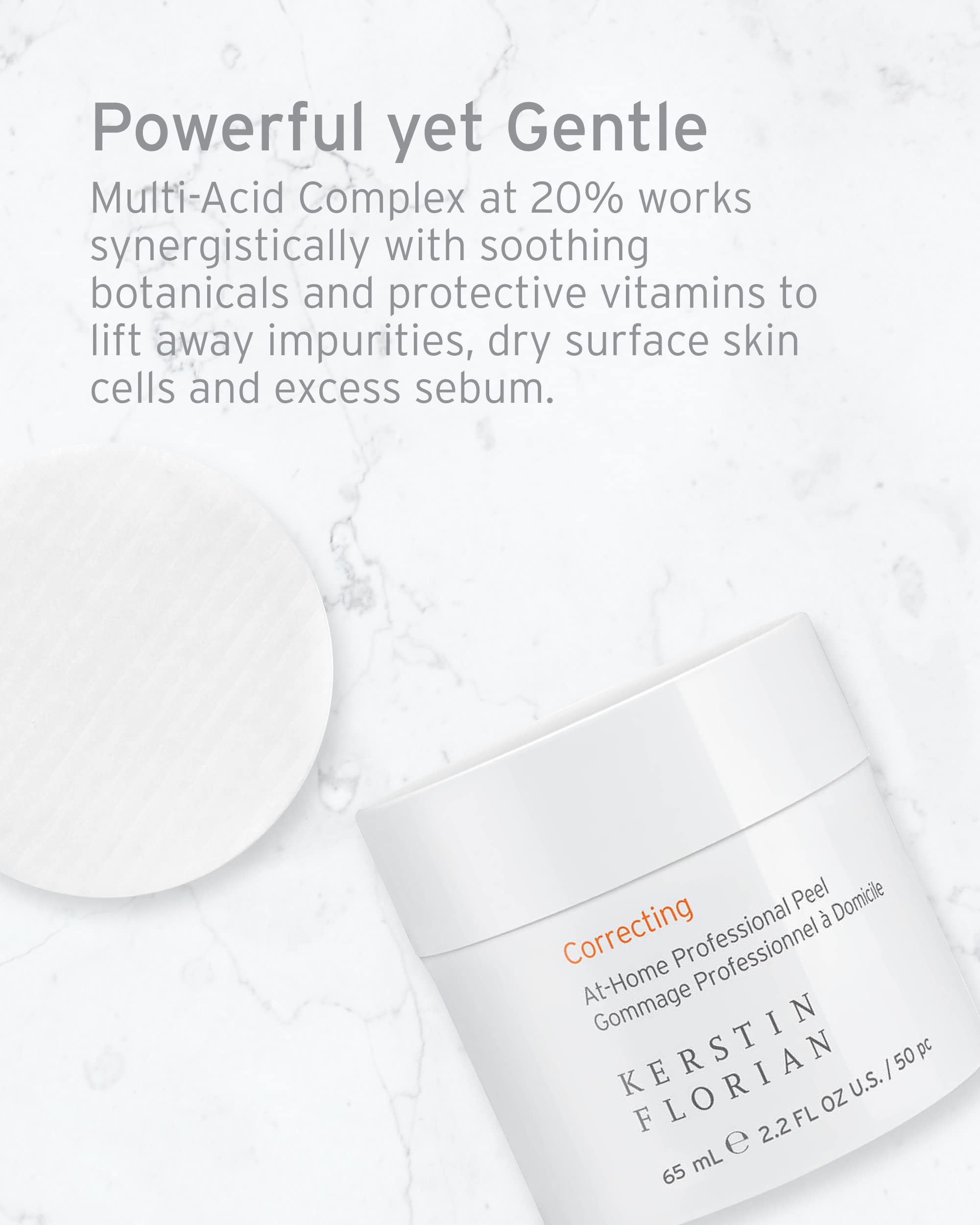 Kerstin Florian Correcting At Home Peel skin-portrait reveals smoother texture