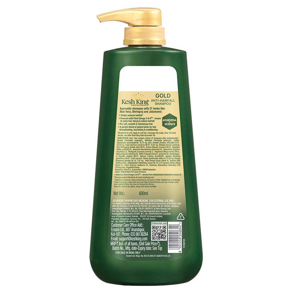 Kesh King unisex hair care bottle fits all users.