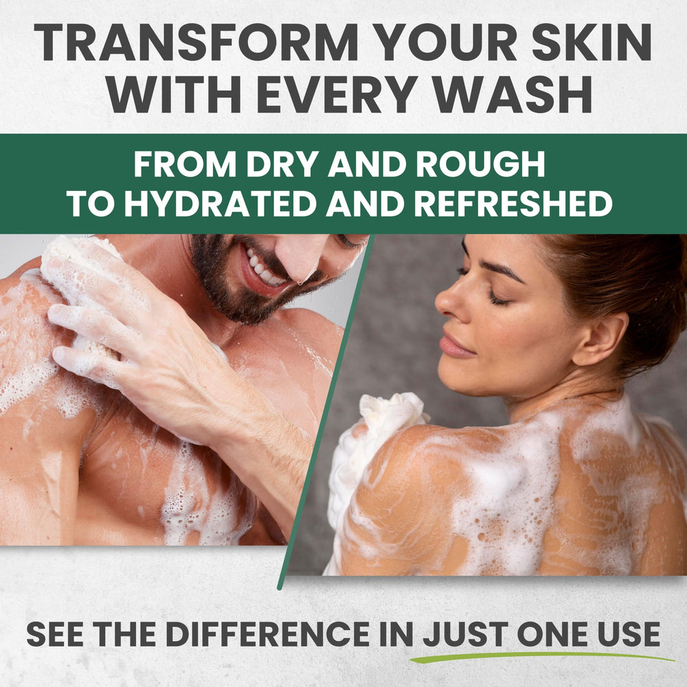 KESMEDIK Tea Tree Body Wash bottle with pump ensures easy, mess-free application.