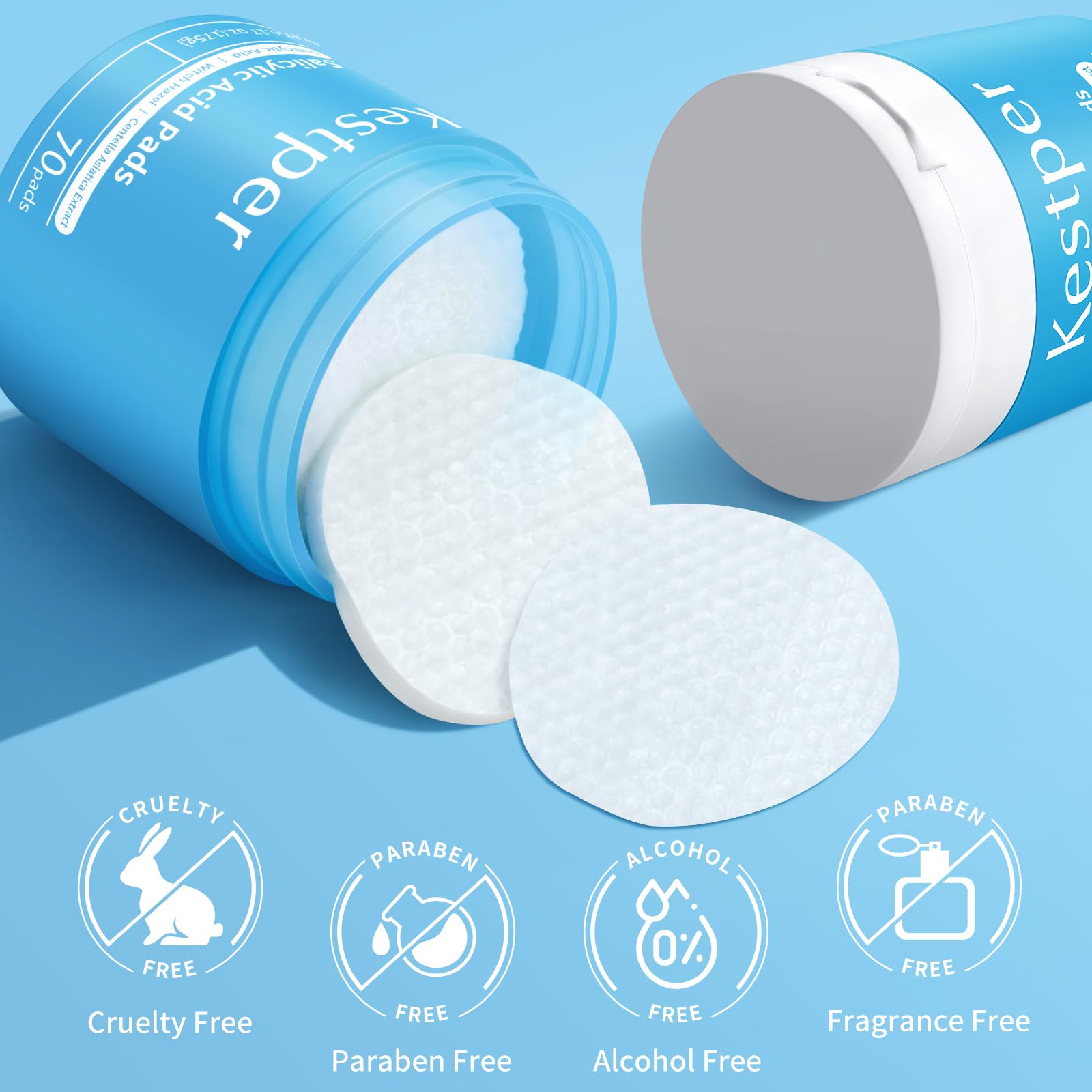 Kestper Daily skincare routine with these pads for balanced texture.