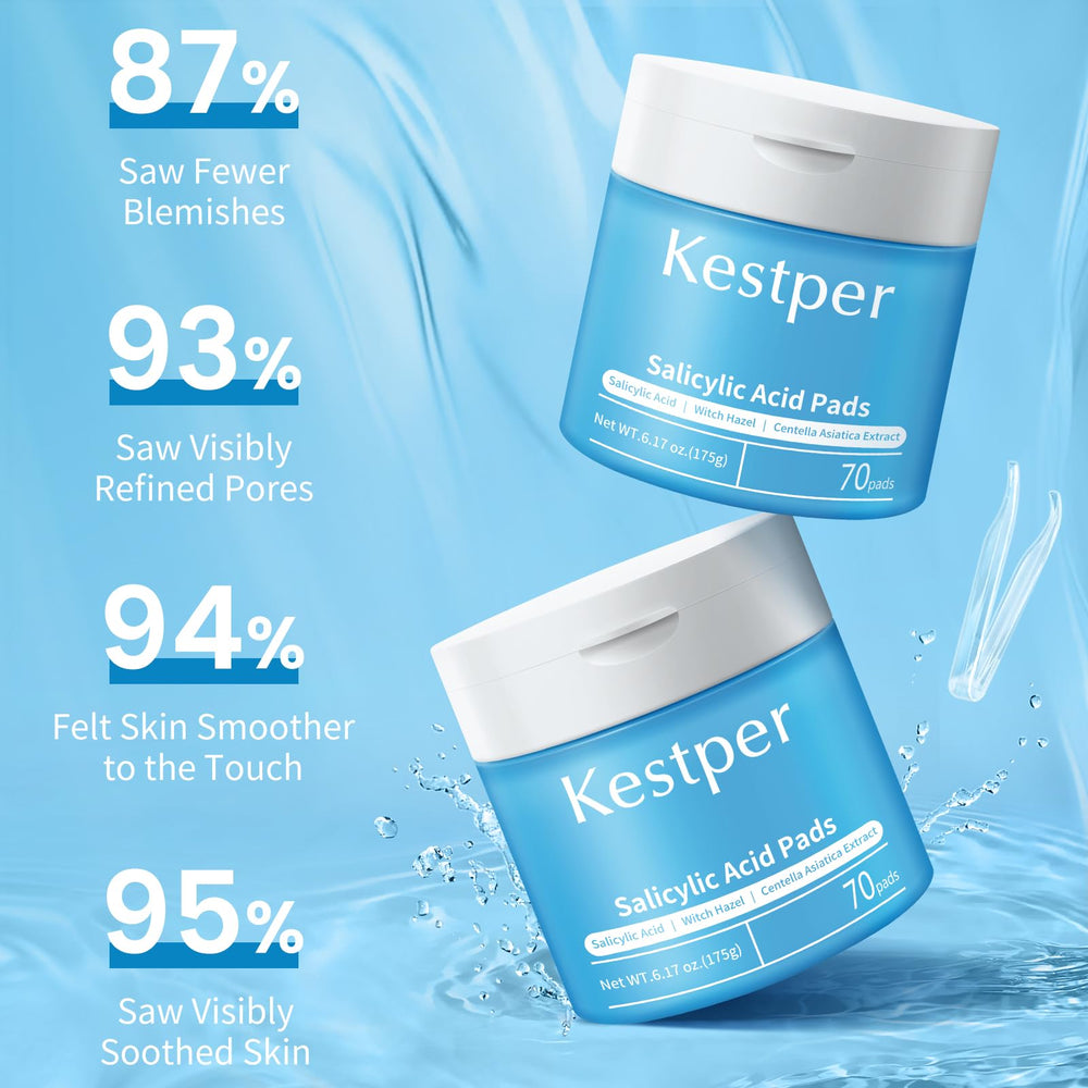 Kestper Pad effect on skin suggests matte finish with oil control.