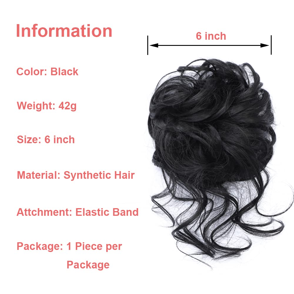 KETHBE adjustable elastic bun wrap fits most bun sizes securely