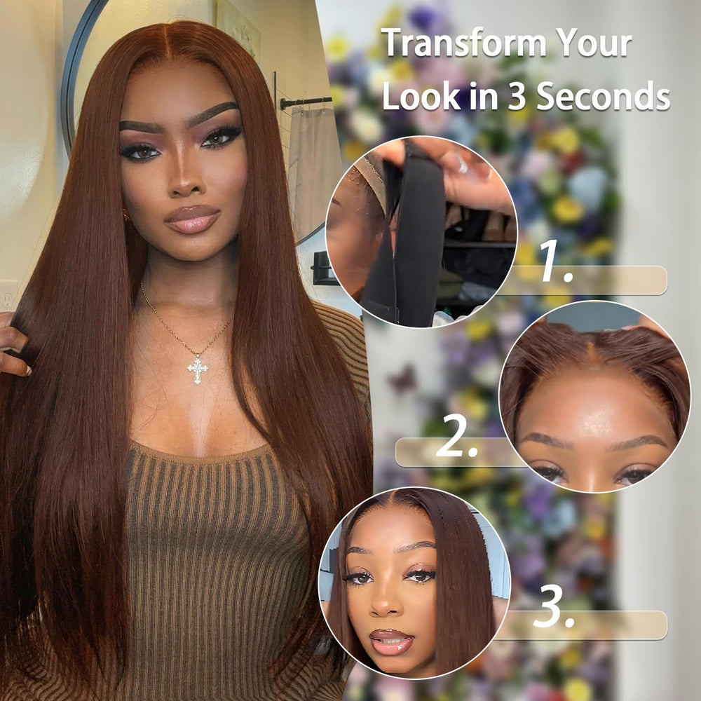 KEUET pre-plucked and pre-cut wig ready to wear out of the box.