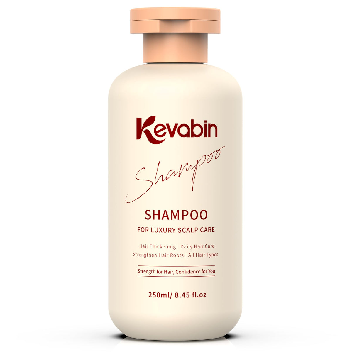 Kevabin hair growth shampoo bottle for daily use and thinning hair