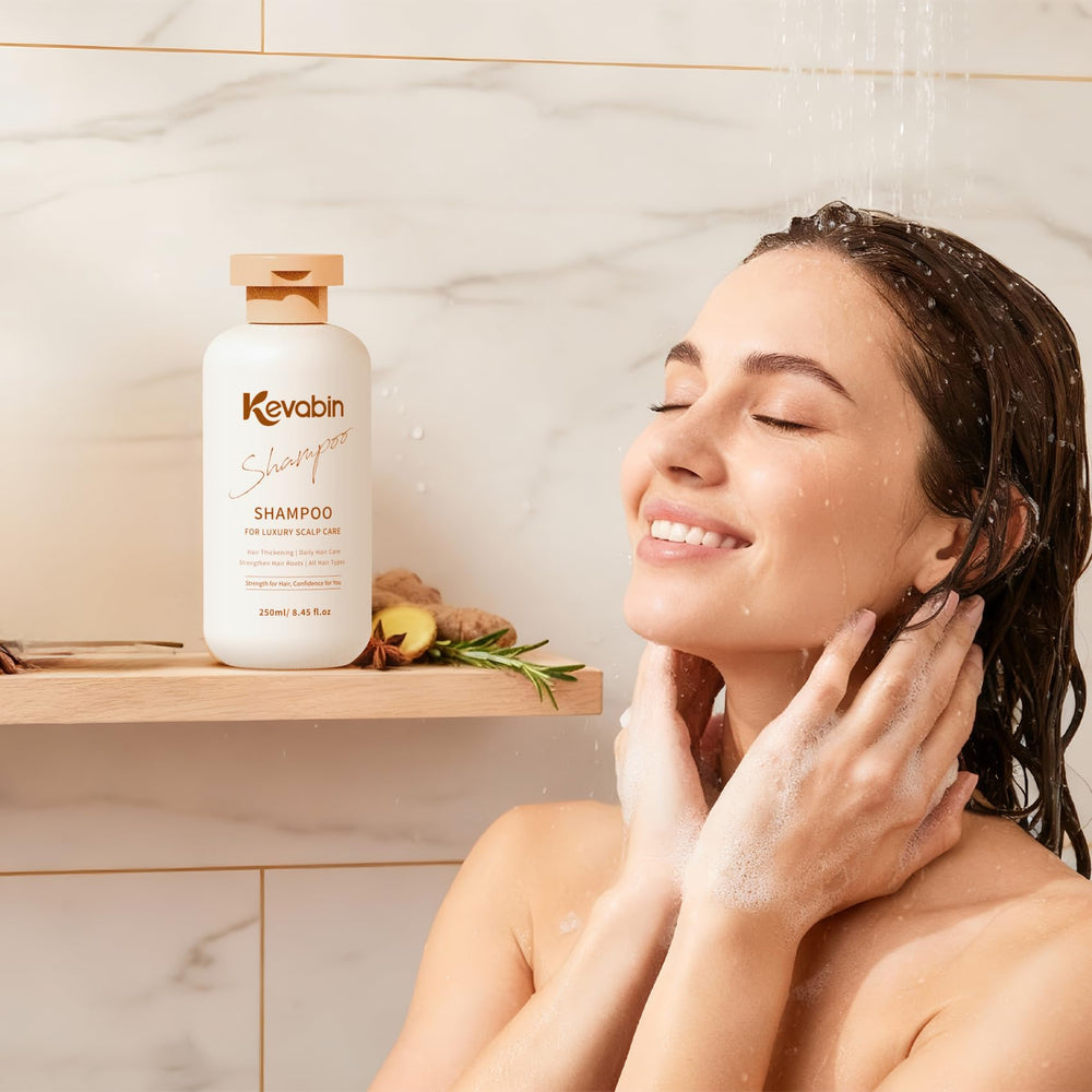 Kevabin refreshing scent note on label suggesting a spa-like routine