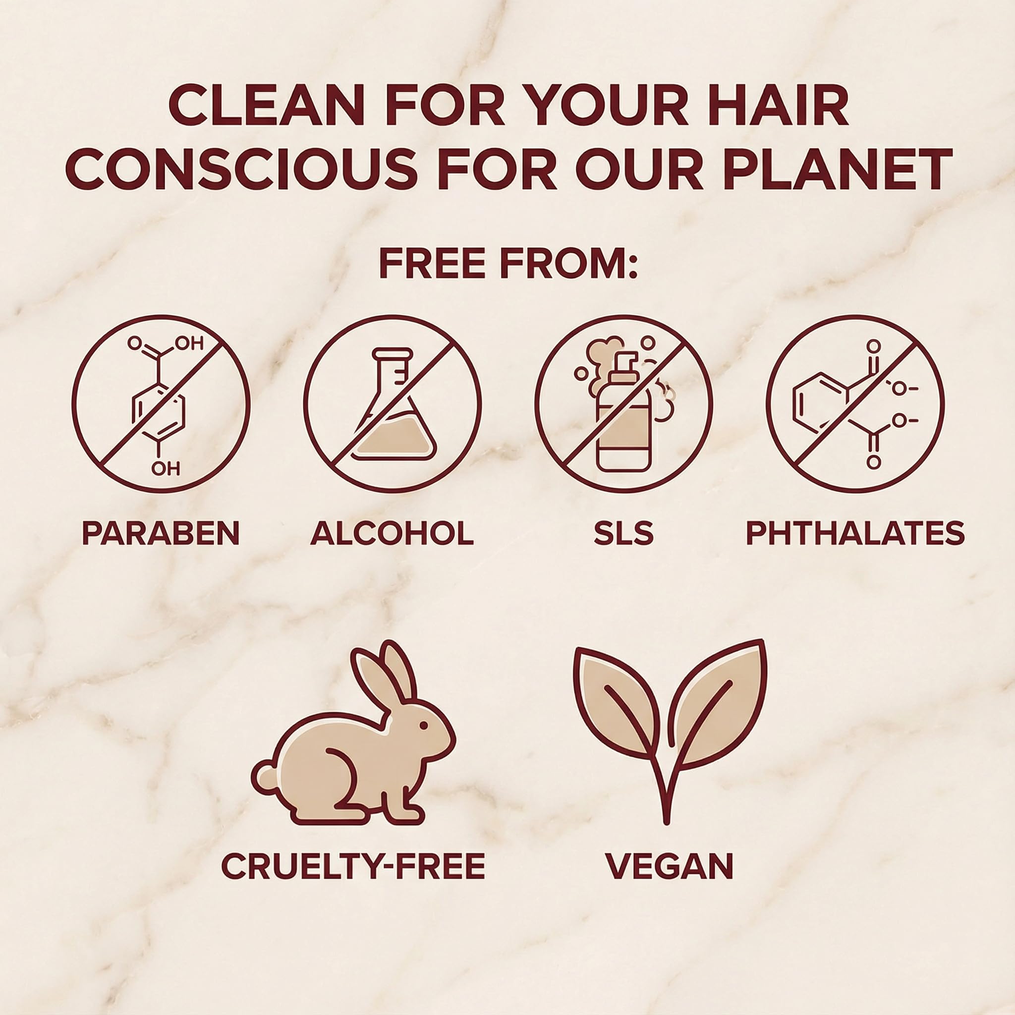 Kevabin sulfate-free badge on shampoo bottle for gentle cleansing.