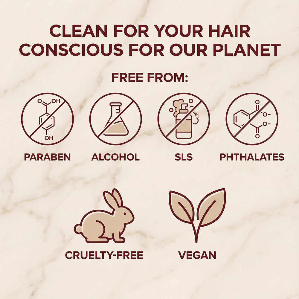 Kevabin sulfate-free badge on shampoo bottle for gentle cleansing.