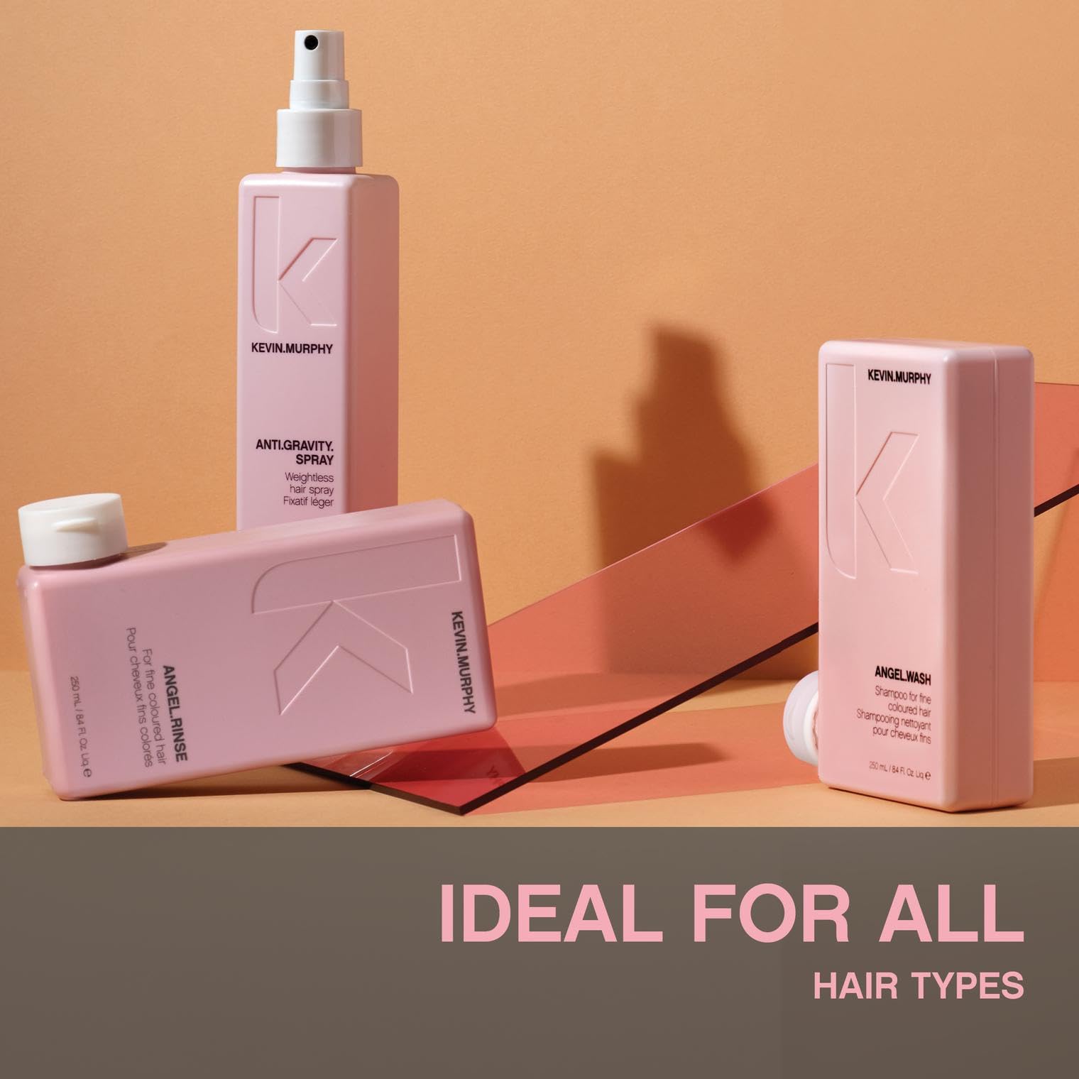 Kevin Murphy Angel.Rinse closeup shows mango and cocoa butter nourishing hair.