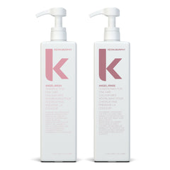 Kevin Murphy Angel.Wash bottle front showing colour-safe cleansing for fine hair.