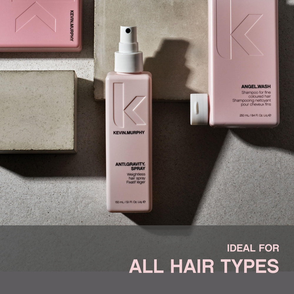 Kevin.Murphy ANTI.GRAVITY lotion creates luminous shine and definition.