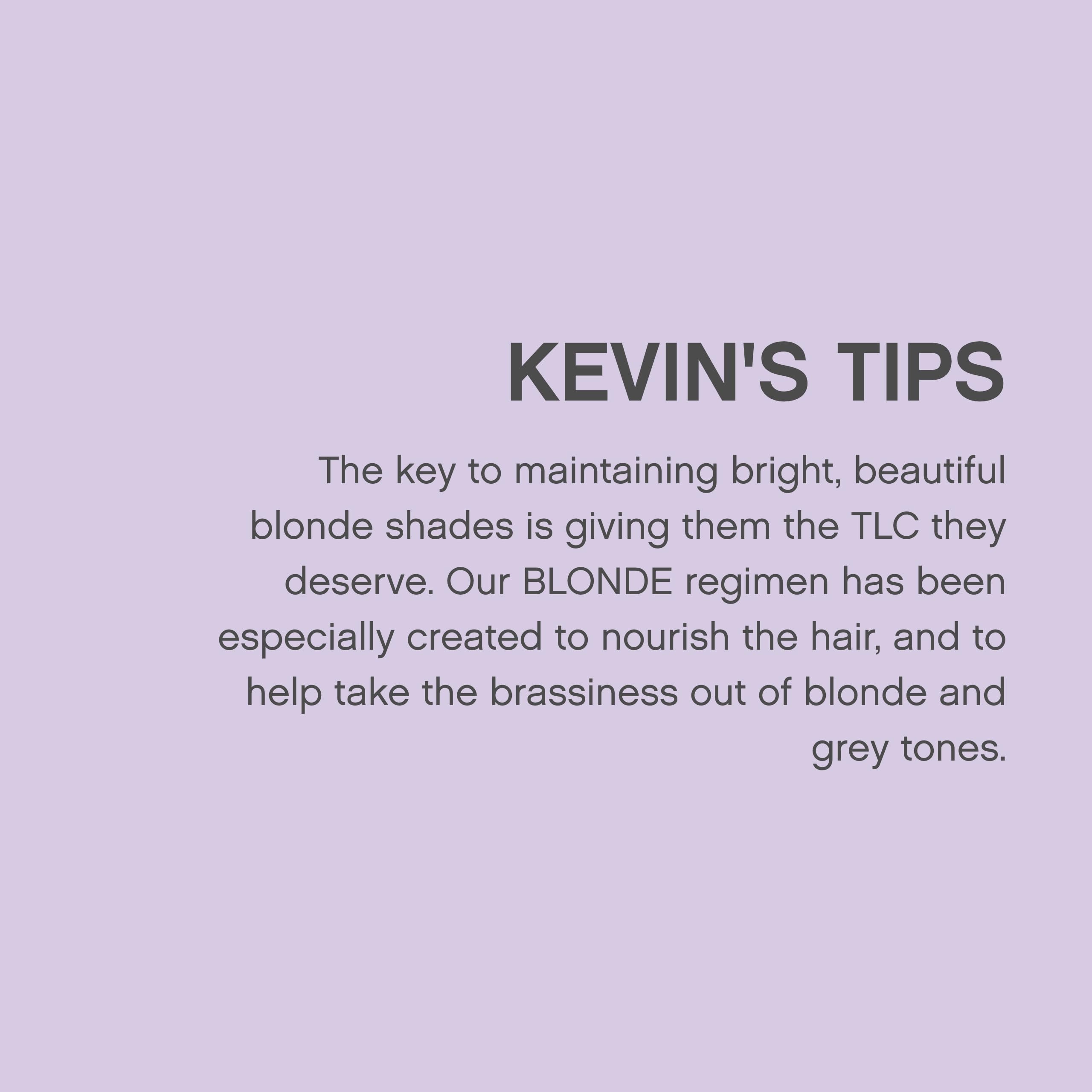 Kevin.Murphy Blonde.Angel oil-rich formula with sunflower seed and Brazil Nut oils.