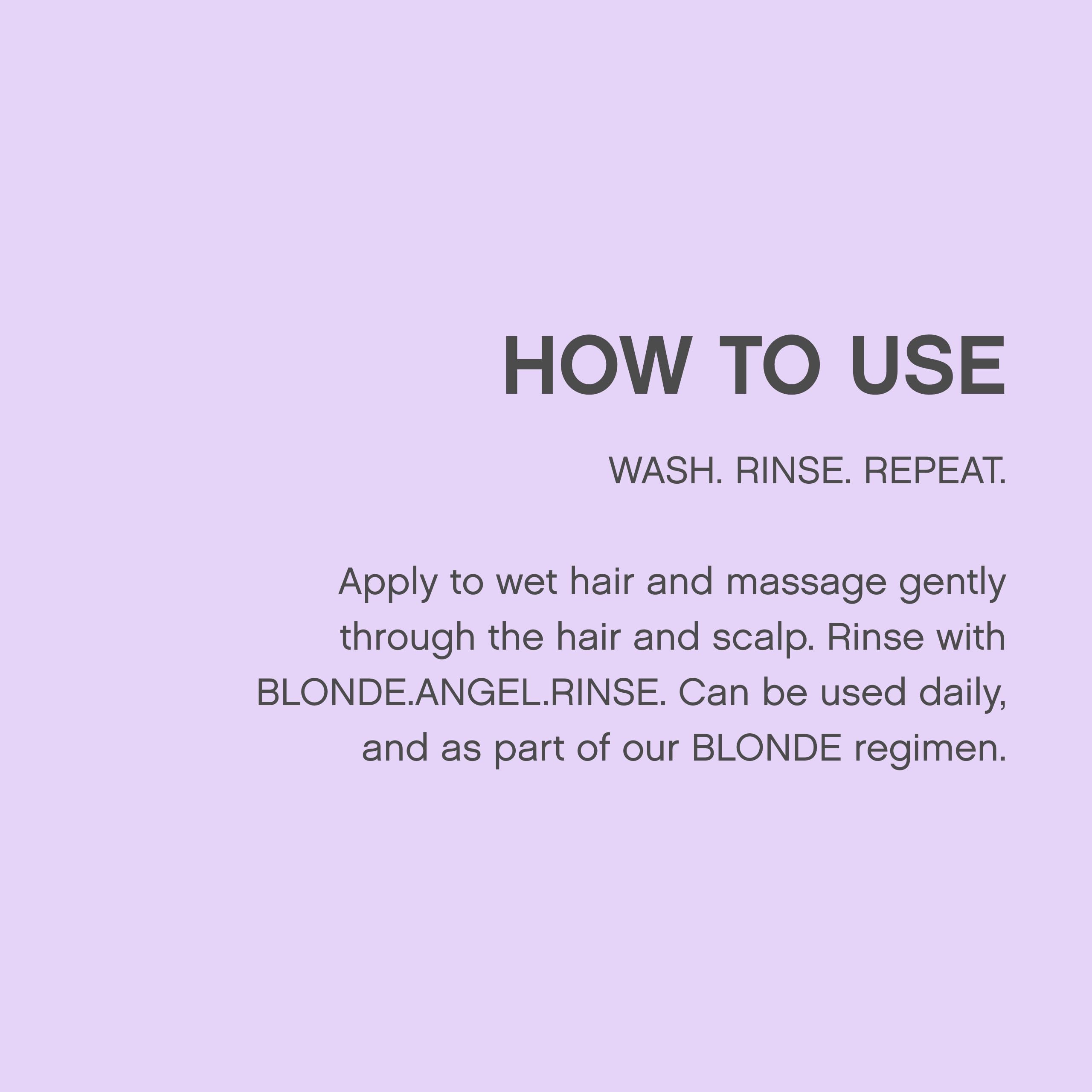 KEVIN.MURPHY Blonde.Angel.Wash pack display emphasizes sulfate-free and cruelty-free formula.