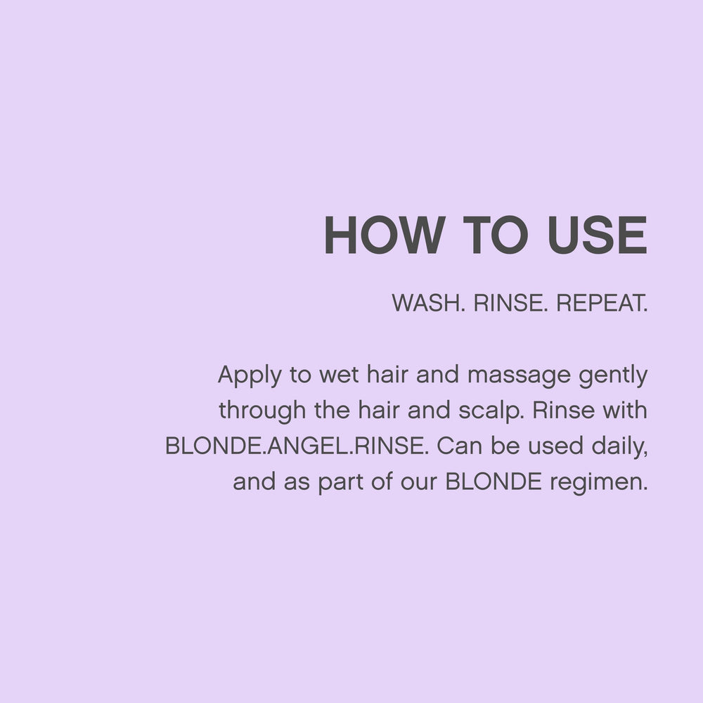 KEVIN.MURPHY Blonde.Angel.Wash pack display emphasizes sulfate-free and cruelty-free formula.