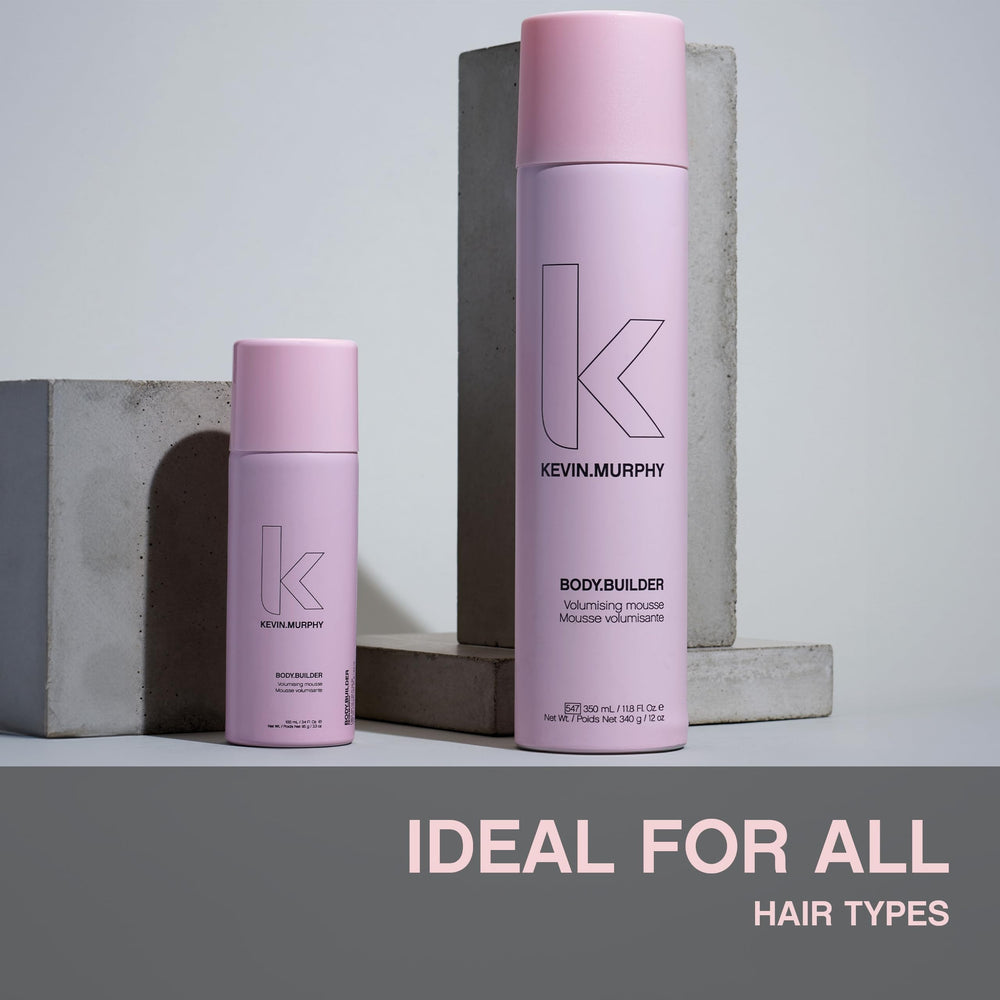 KEVIN.MURPHY BODY.BUILDER Tangerine oil ingredient adds shine and scent.