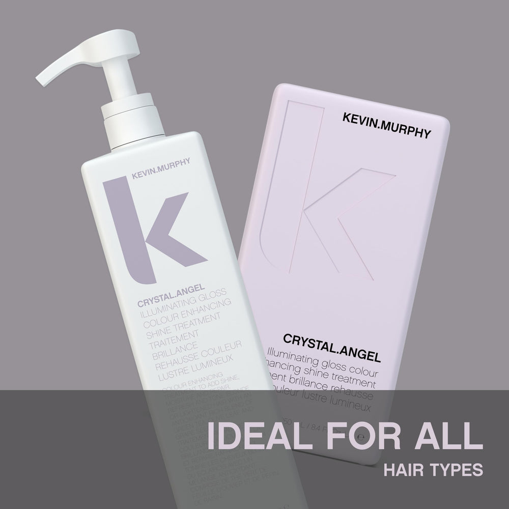 CRYSTAL.ANGEL gloss enhances coloured hair tones gently