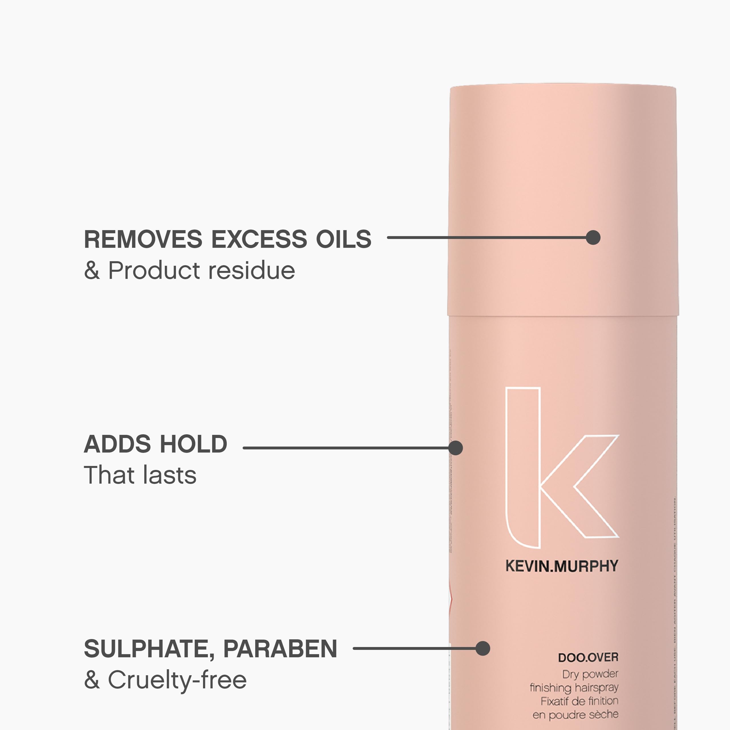KEVIN.MURPHY DOO.OVER unscented finish suitable for all-day wear.