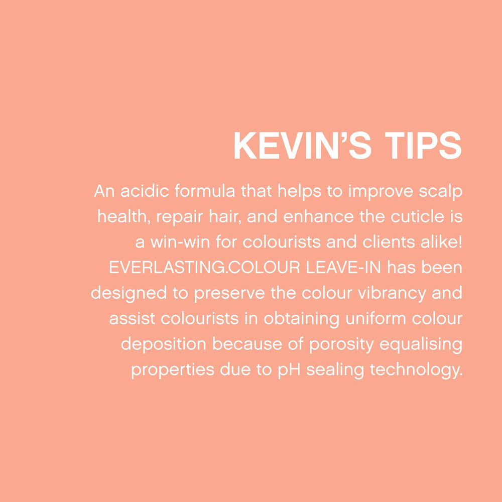 Everlasting Colour Leave-In bottle displayed in a bathroom setup for daily use