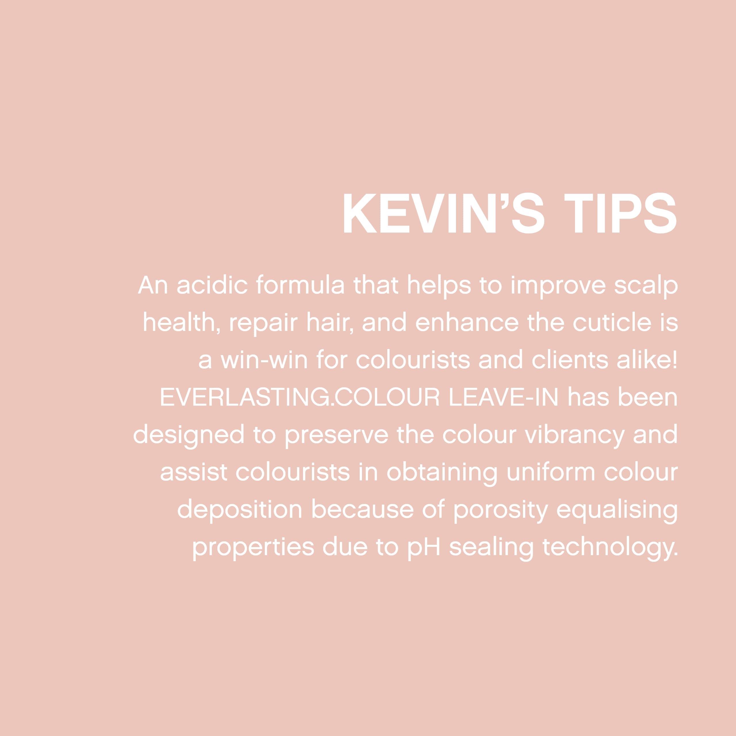 Kevin.Murphy Everlasting Colour Leave-In bathroom scene emphasizes at-home salon-grade care