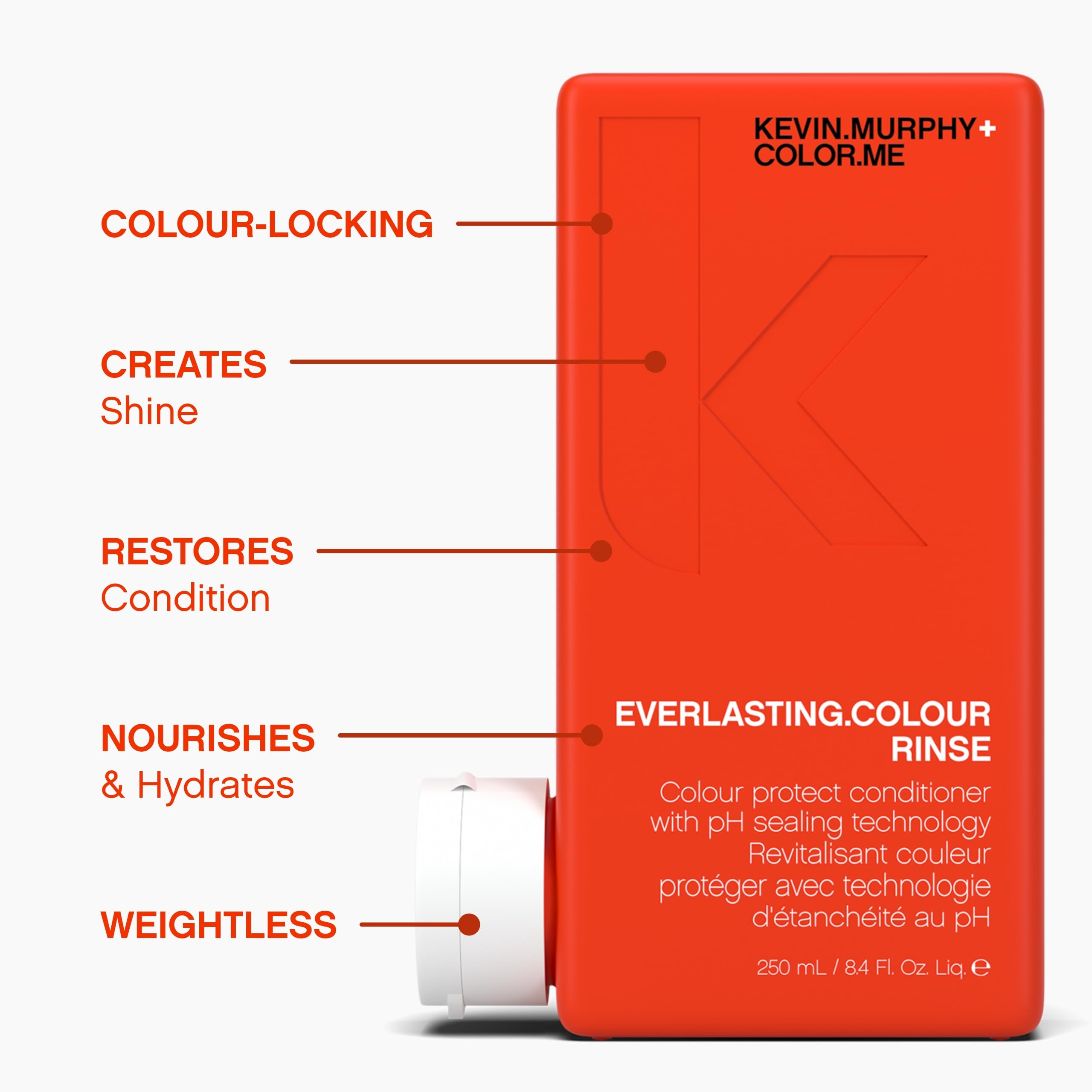 KEVIN.MURPHY Everlasting Colour Rinse texture close-up shows creamy formula for soft hair.