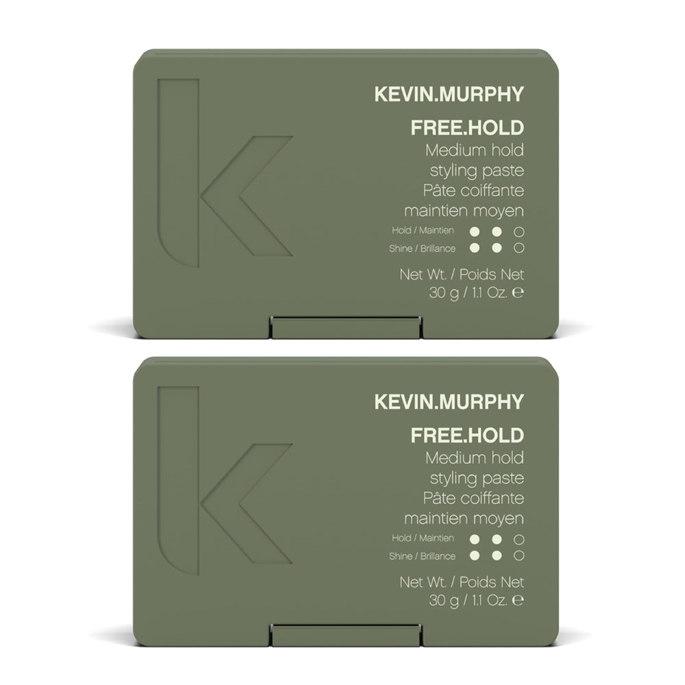 KEVIN.MURPHY FREE.HOLD pack of 2 front view, ideal compact styling for all hair types.