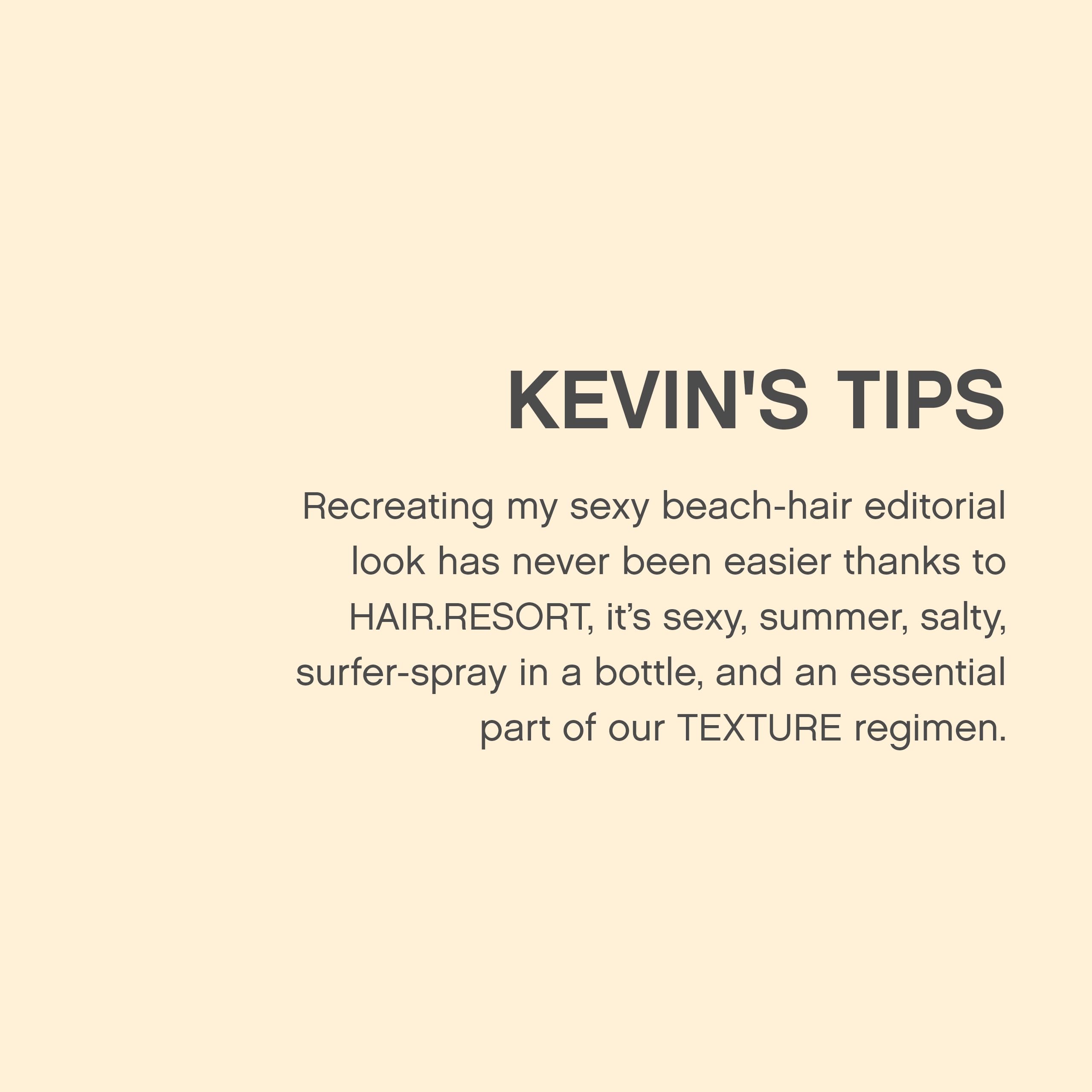 KEVIN.MURPHY Hair.Resort.Spray sulfate-free formula for gentle care