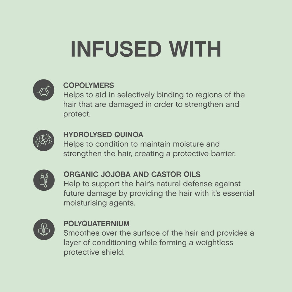 KEVIN.MURPHY Heated.Defense bottle front highlighting portable heat protection during styling.