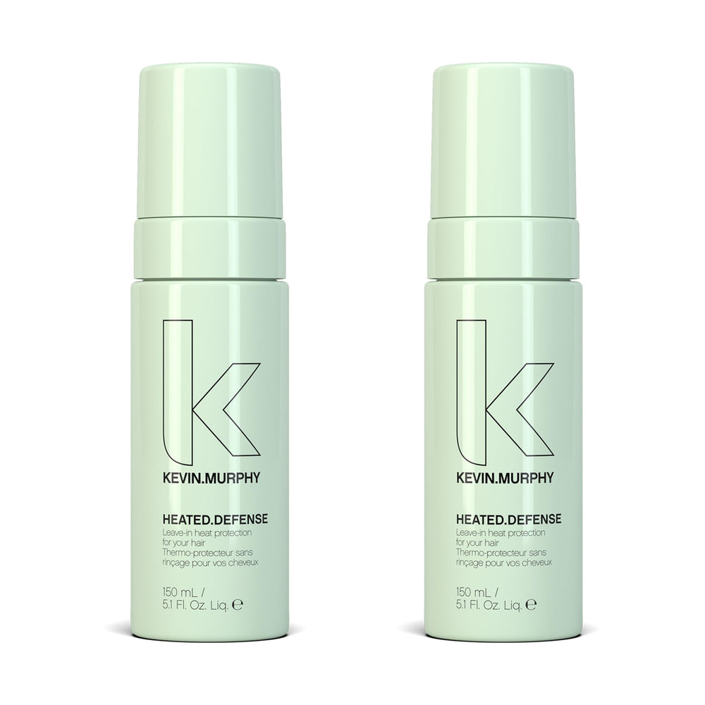 KEVIN.MURPHY Heated.Defense foam dispensing for lightweight heat protection on all hair types.