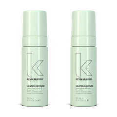 KEVIN.MURPHY Heated.Defense foam dispensing for lightweight heat protection on all hair types.