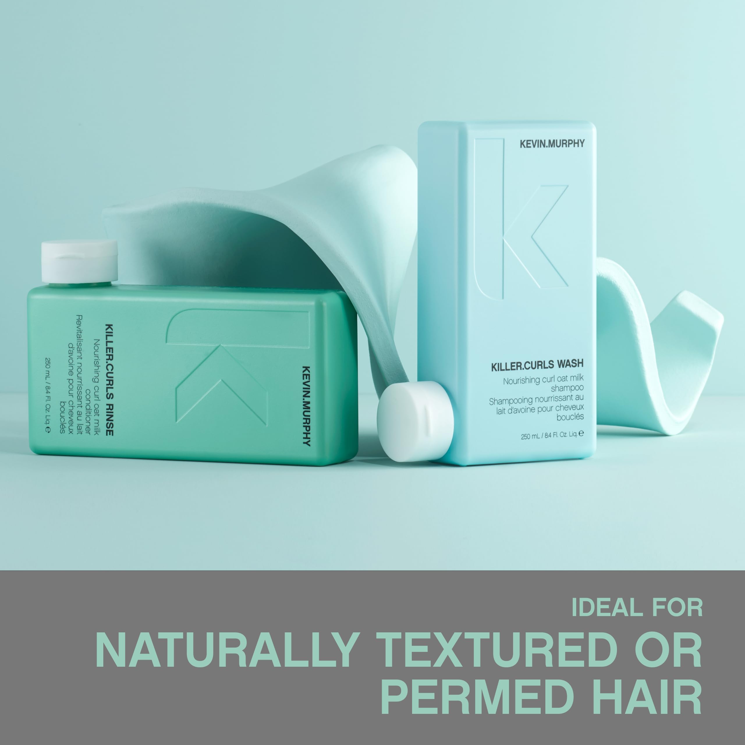 Shiny, bouncy curls after rinse indicate nourishment and smooth glide.