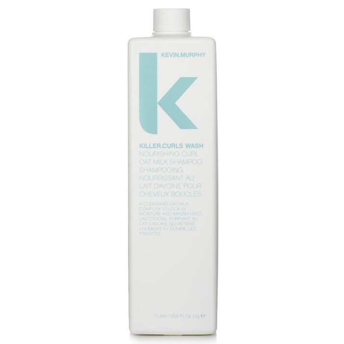 Kevin.Murphy Killer.Curls Wash hair texture close-up shows smooth, defined curls.