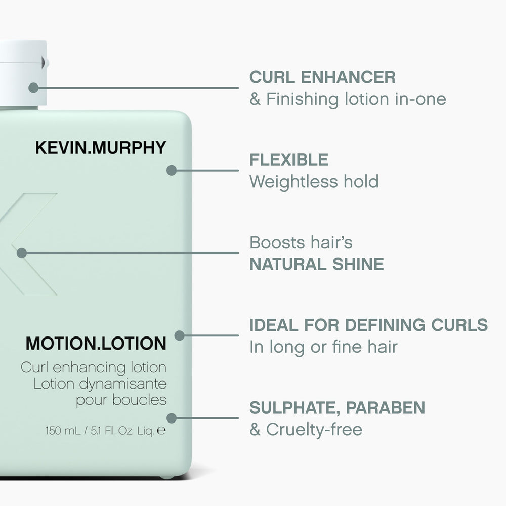 Kevin.Murphy Motion.Lotion nourishes hair with sesame and bergamot oils.