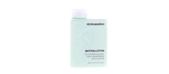 Kevin Murphy Motion.Lotion pump close-up highlighting invisible lotion texture for defined curls.