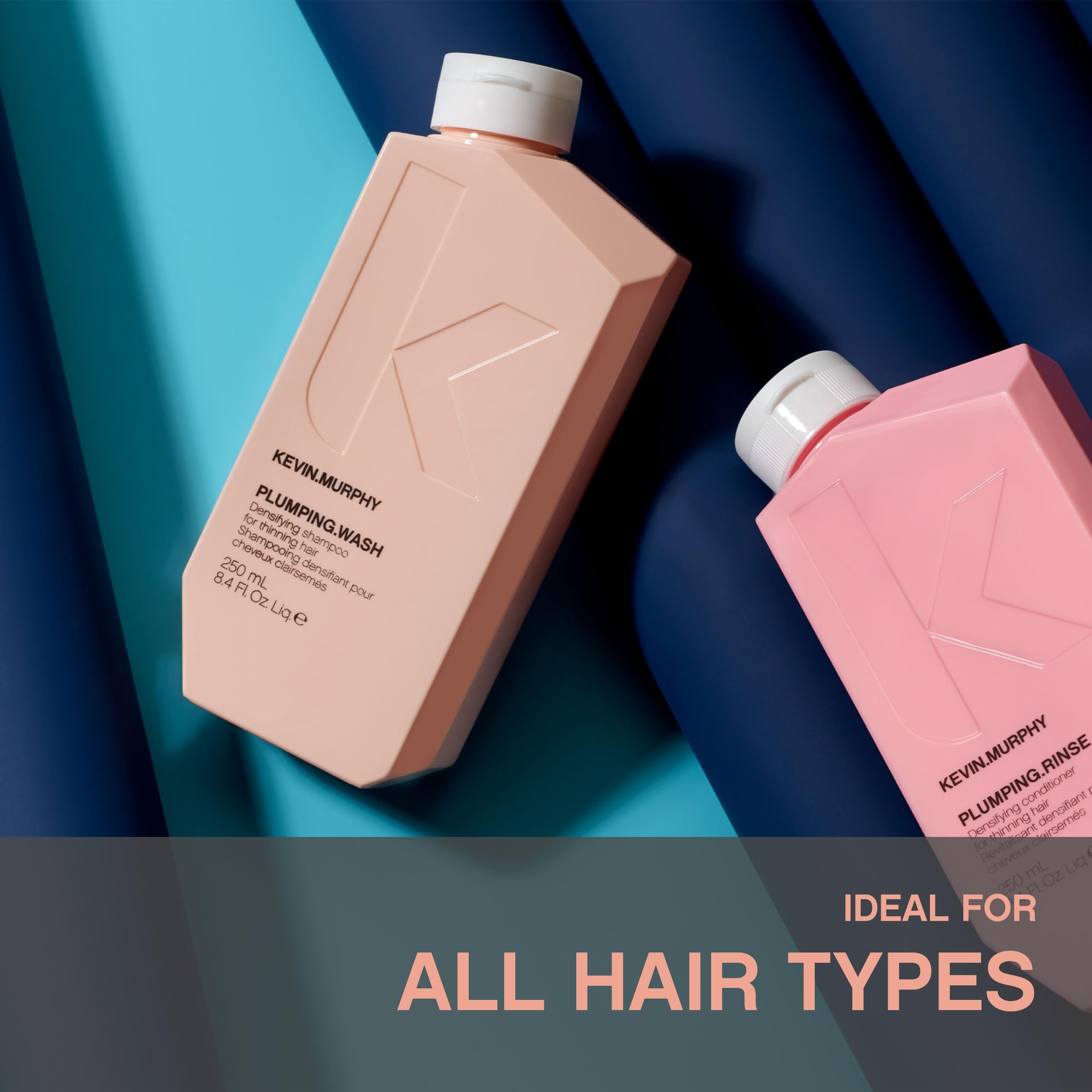 Creamy lather forms as PLUMPING.WASH cleanses thinning hair