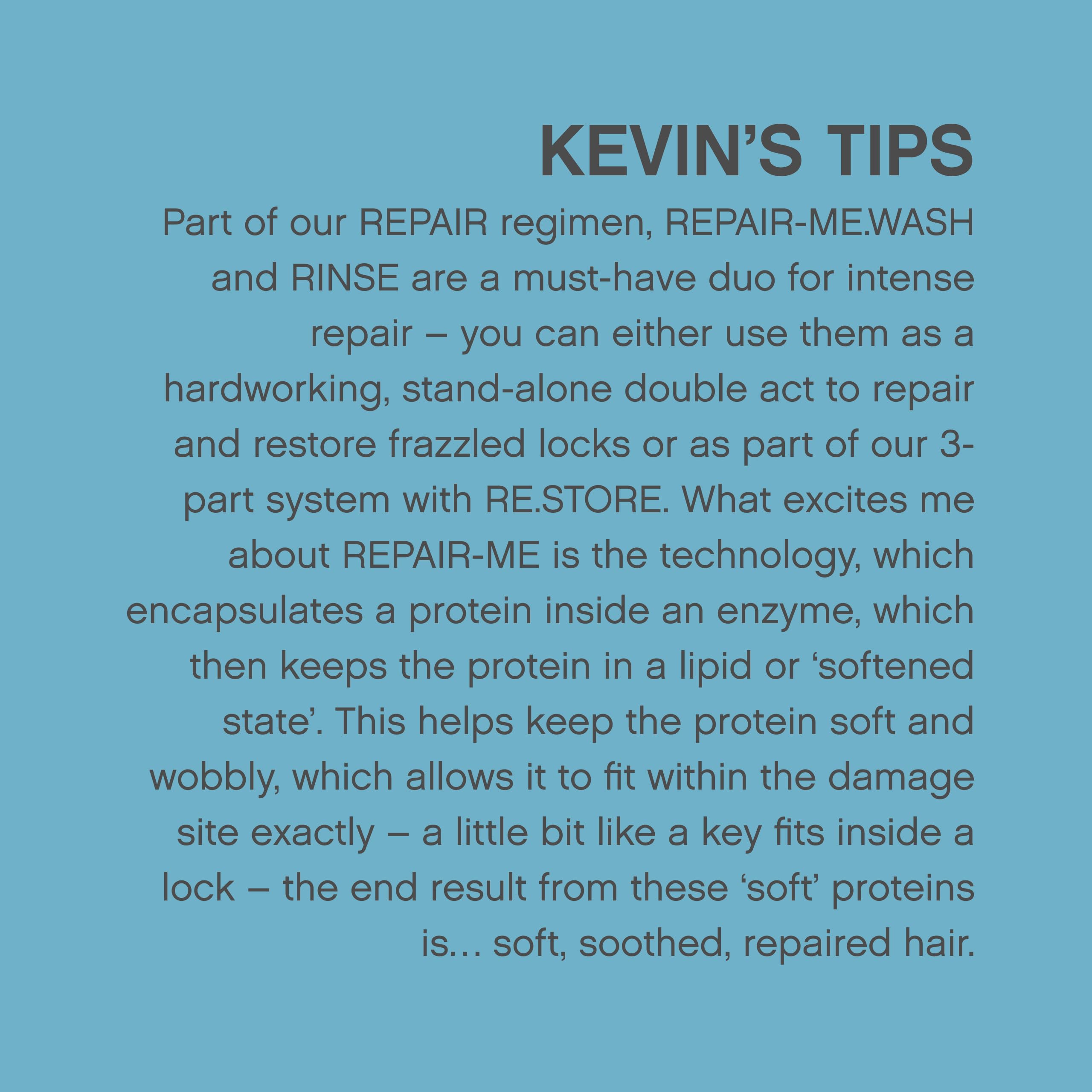 Silk Amino Acids and Bamboo Extract components featured in REPAIR-ME.WASH.