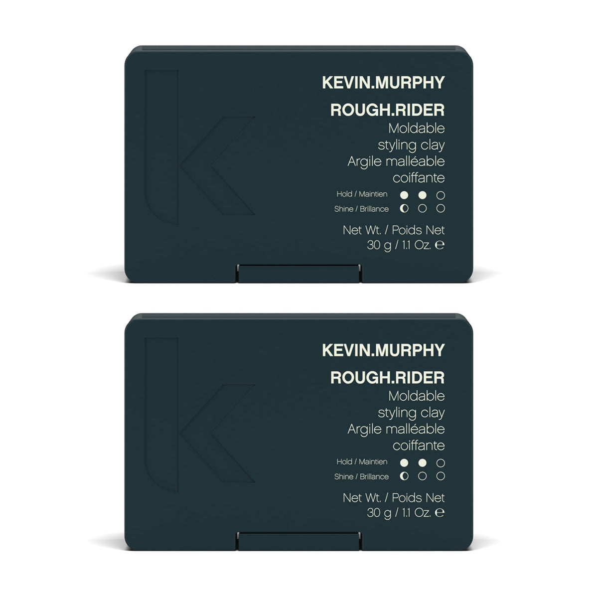KEVIN.MURPHY ROUGH.RIDER clay delivers strong hold with a matte finish for all hair types.