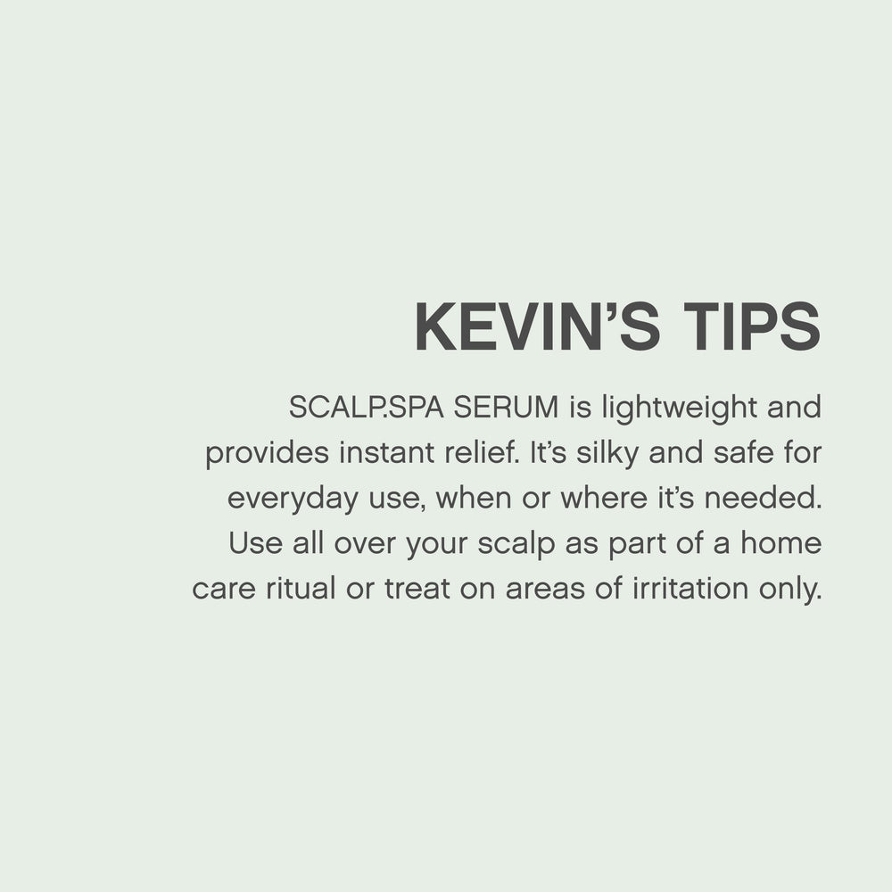 KEVIN.MURPHY Scalp.SPA Serum texture close-up showing fast-absorbing formula.