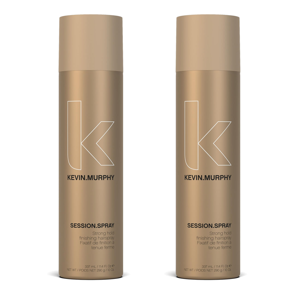 Kevin Murphy Session Strong Hold Finishing Spray bottle for flexible hold and natural shine.