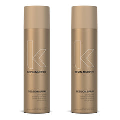 Kevin Murphy Session Strong Hold Finishing Spray bottle for flexible hold and natural shine.