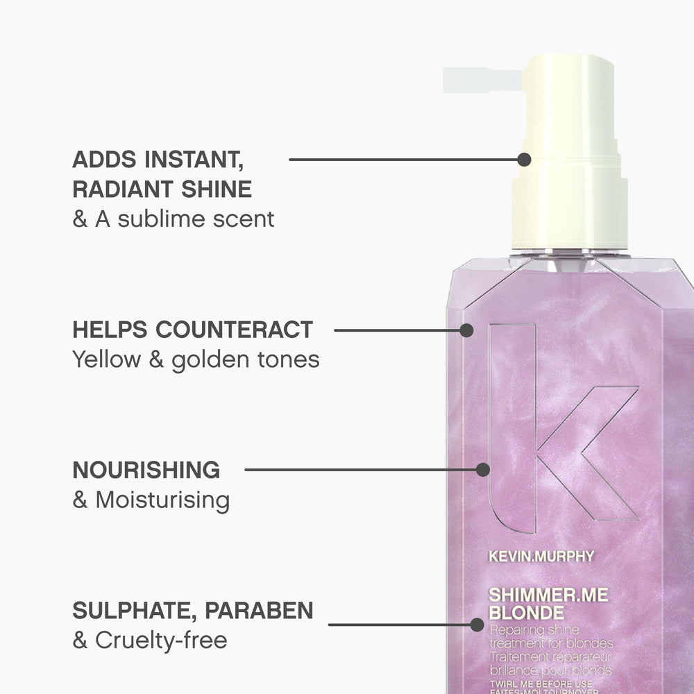 KEVIN.MURPHY SHIMMER.ME BLONDE vitamin-rich formula nourishes and strengthens