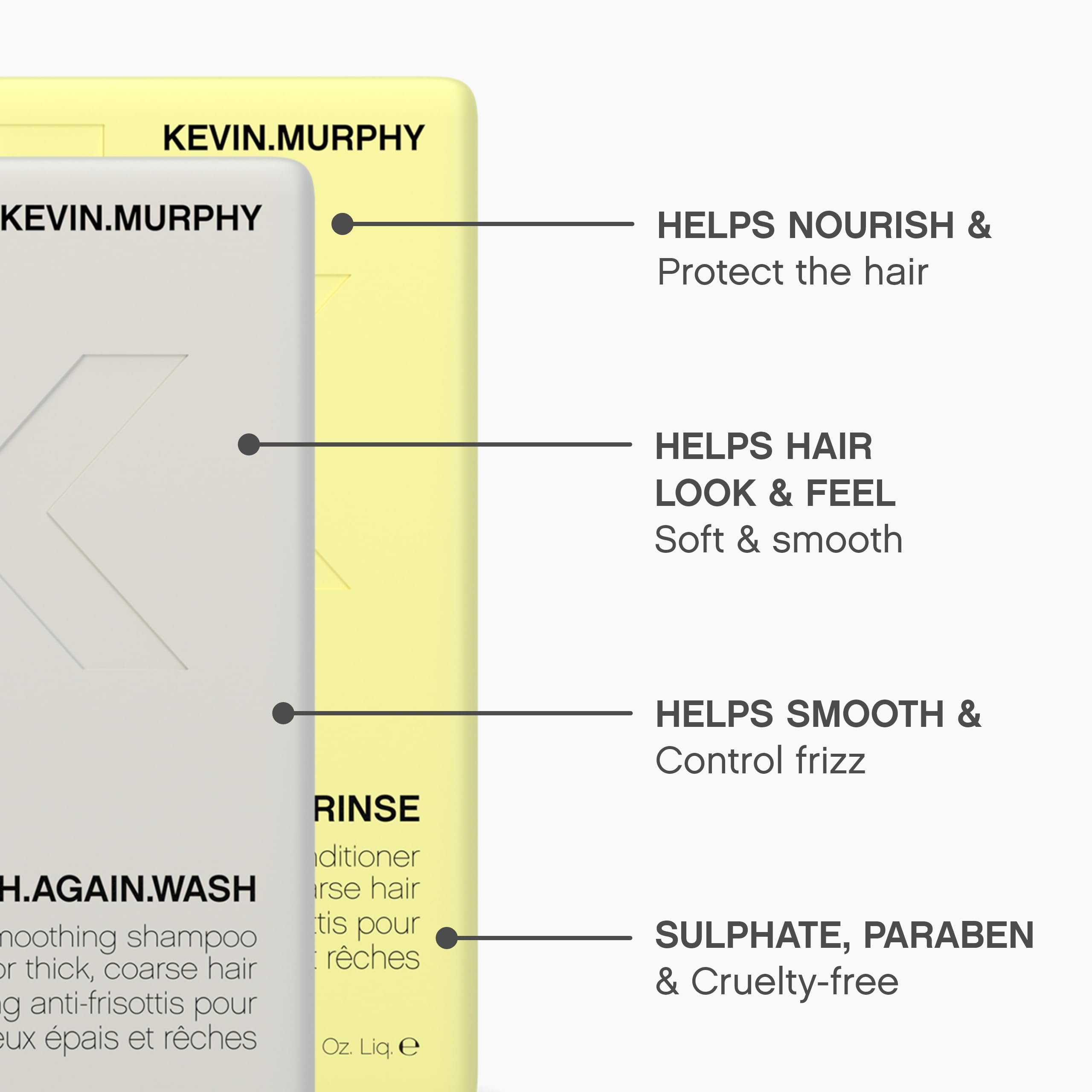 Kevin Murphy Smooth Again Wash label closeup with usage details