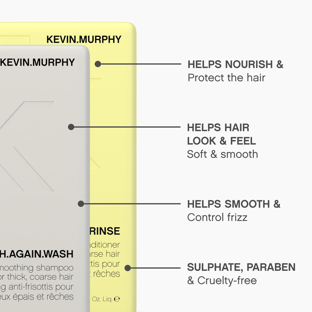 Kevin Murphy Smooth Again Wash label closeup with usage details
