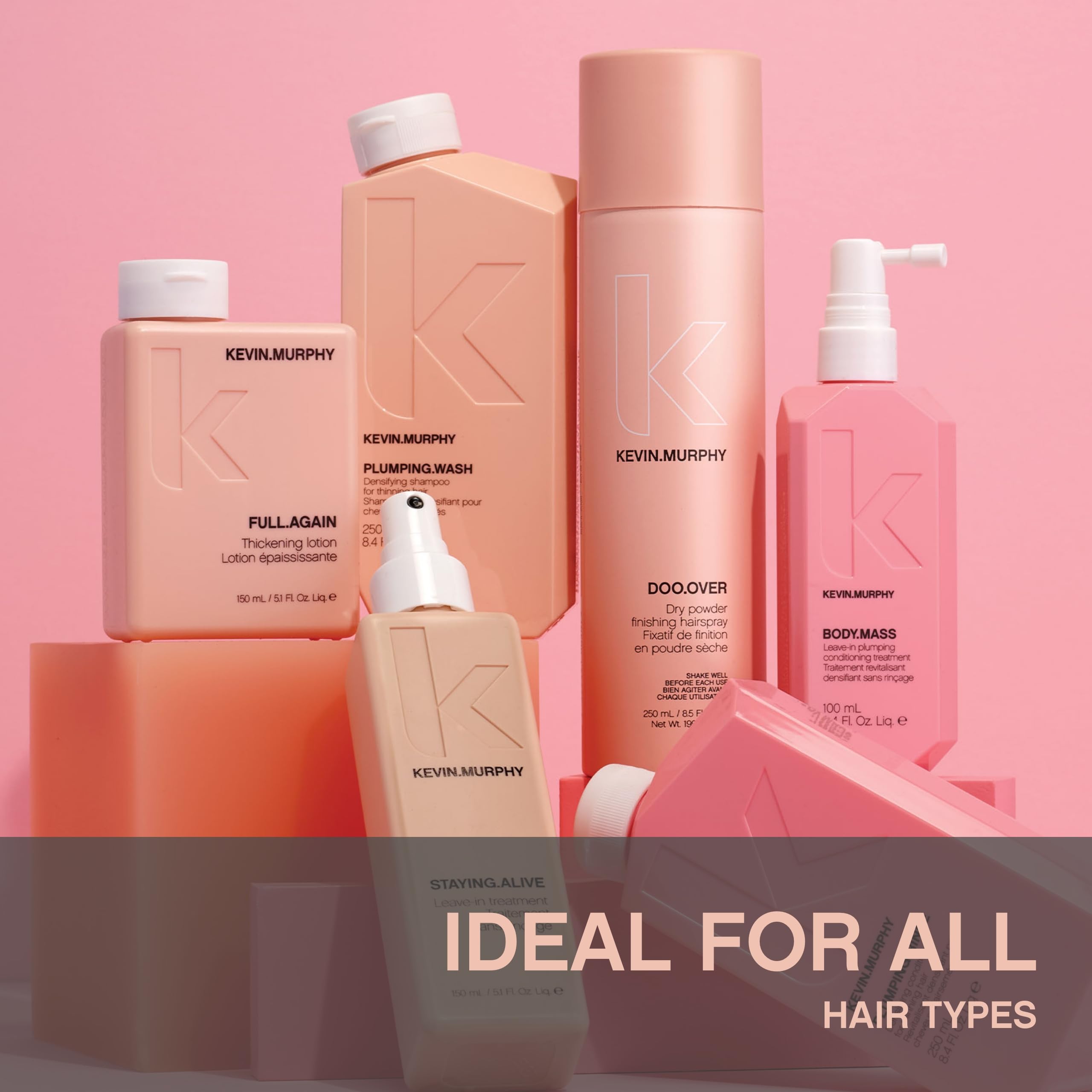 KEVIN.MURPHY Staying.ALIVE shows frizz reduction in humid conditions