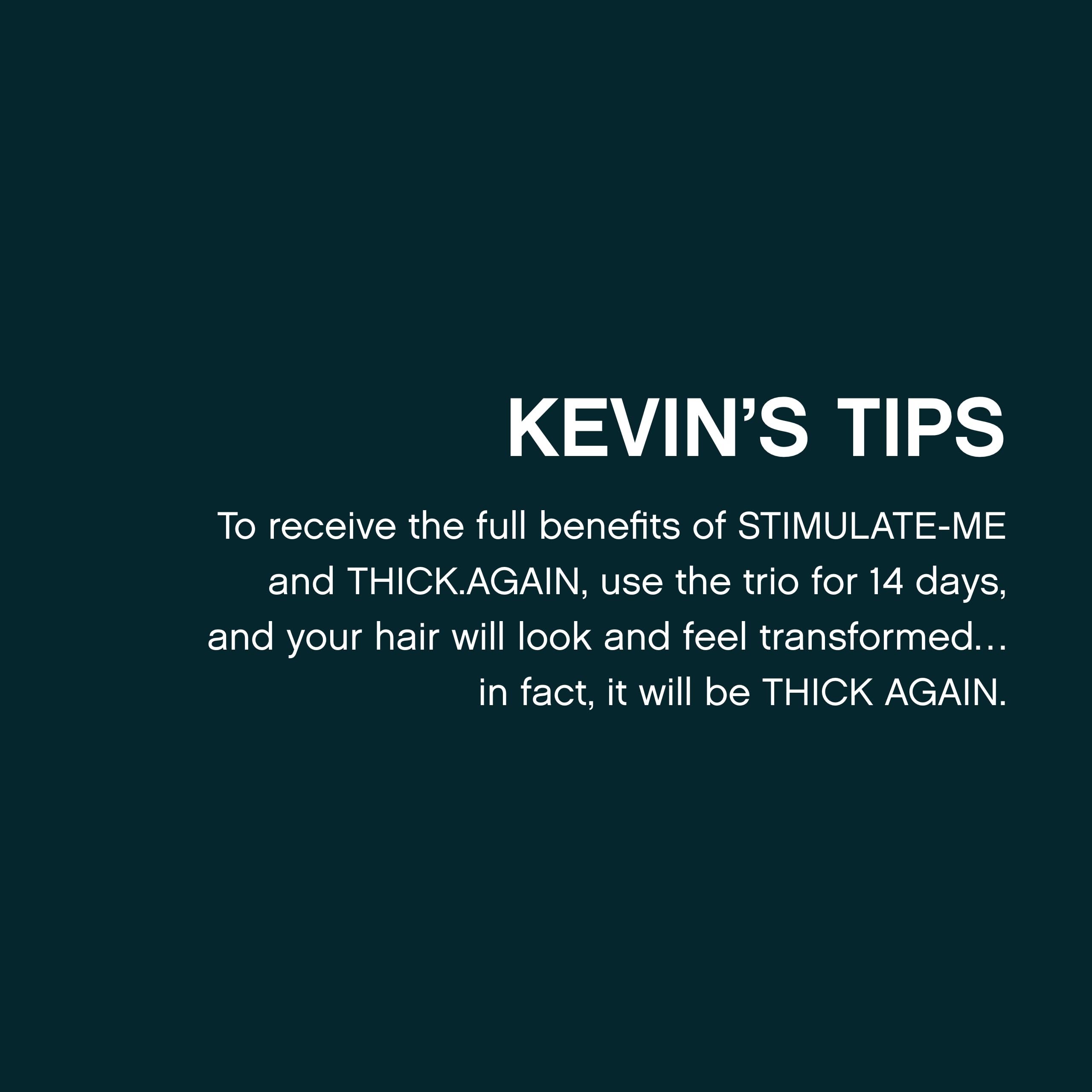 KEVIN.MURPHY THICK.AGAIN packaging box highlights sulfate- and paraben-free cruelty-free formula